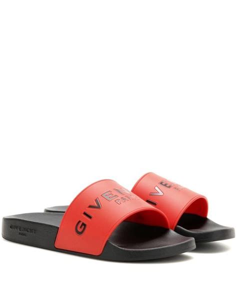 givenchy slides red black